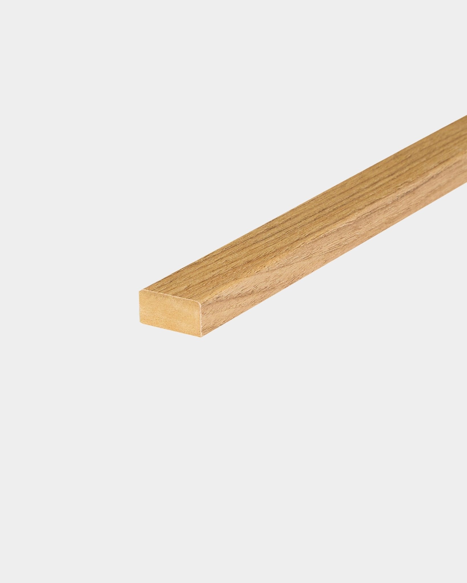 240cm English Oak Lamella for Akupanel acoustic panel edge trimming or slat replacement, featuring a smooth, wood-look finish by WoodUpp.