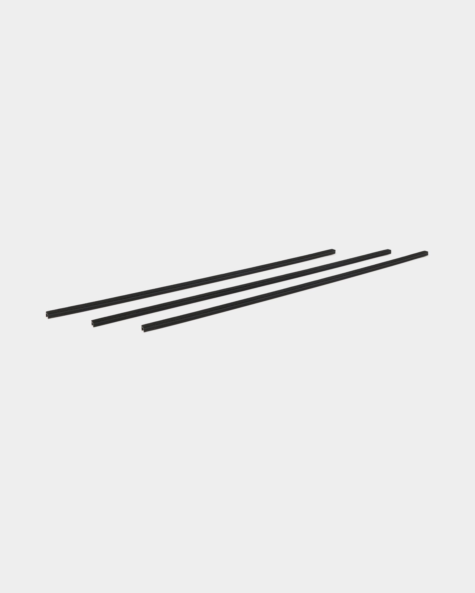 Black cable cover profiles (set of 4) shown on a plain white background.