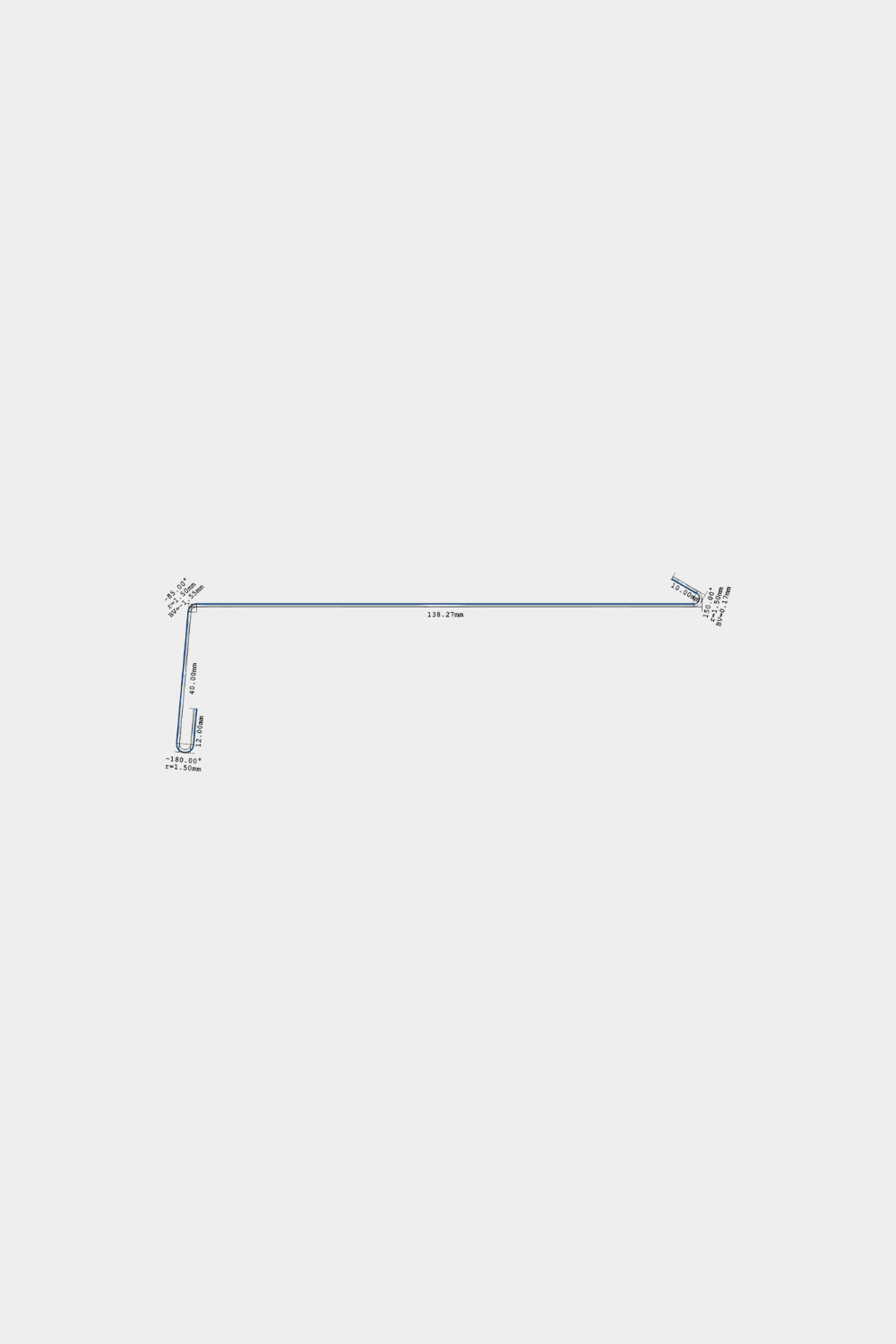 Technical drawing of an Aluwood window sill profile with 138.27 mm length marked.